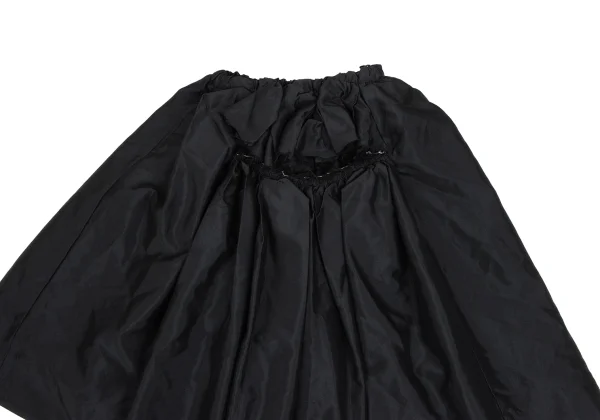 COMME des GARCONS Polyester Front Cutting Design Skirt K-166607_003