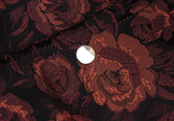 COMME des GARCONS Snap Button Detachable Rose Jacquard Skirt K-166611_007