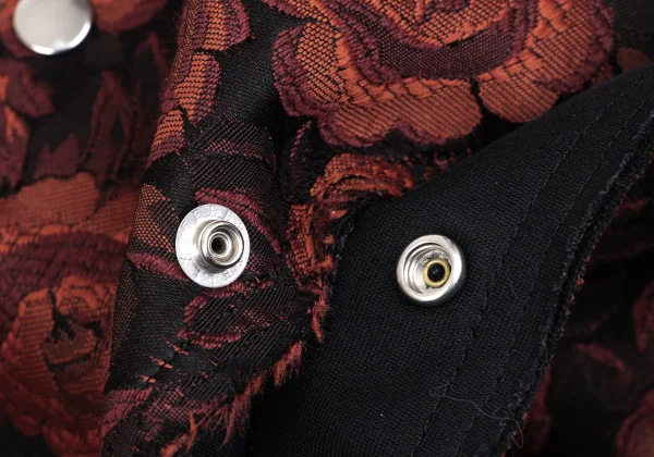 COMME des GARCONS Snap Button Detachable Rose Jacquard Skirt K-166611_008