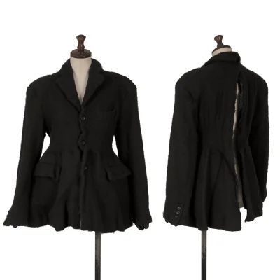 COMME des GARCONS Wool Nylon Fulling Back Slit Jacket