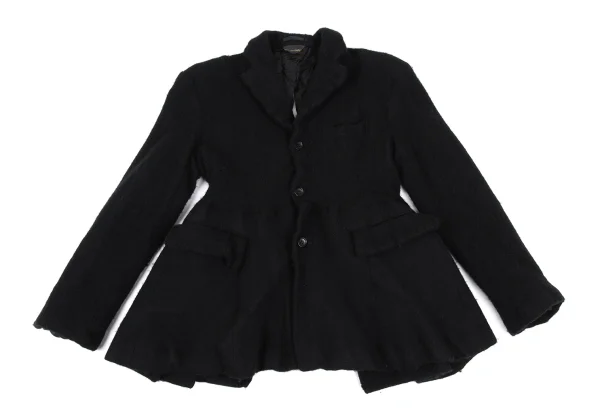 COMME des GARCONS Wool Nylon Fulling Back Slit Jacket K-166613_002