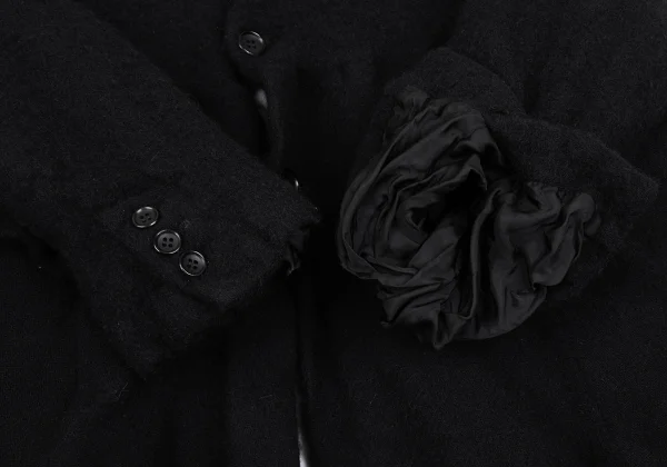 COMME des GARCONS Wool Nylon Fulling Back Slit Jacket K-166613_010