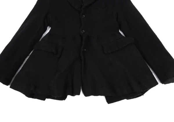 COMME des GARCONS Wool Nylon Fulling Back Slit Jacket K-166613_011