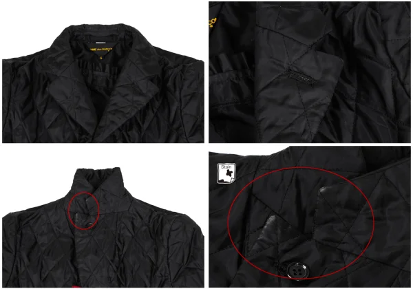 COMME des GARCONS Tulle Ruffle Layered Quilted Long Jacket K-166614_004