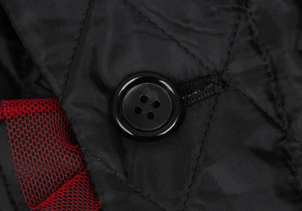 COMME des GARCONS Tulle Ruffle Layered Quilted Long Jacket K-166614_005