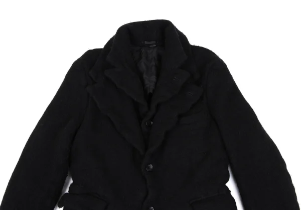 COMME des GARCONS HOMME PLUS Wool Nylon Fulling Layered Jacket K-166616_002