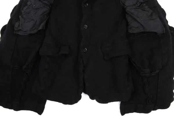 COMME des GARCONS HOMME PLUS Wool Nylon Fulling Layered Jacket K-166616_013
