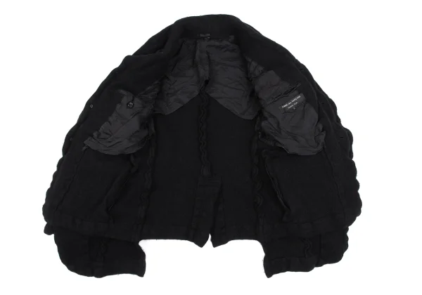 COMME des GARCONS HOMME PLUS Wool Nylon Fulling Layered Jacket K-166616_014