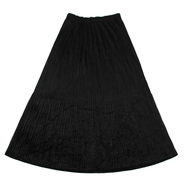 PLEATS PLEASE Velvet A-line Skirt K-166618_002