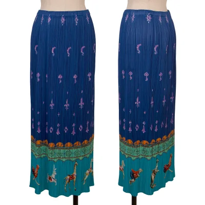 PLEATS PLEASE Fairy Tale Print Pleats Skirt