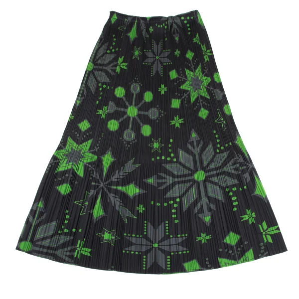 PLEATS PLEASE Snowflake Printed Skirt K-166627_002