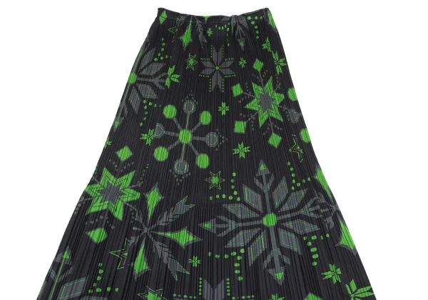 PLEATS PLEASE Snowflake Printed Skirt K-166627_003