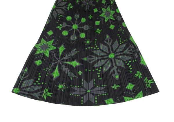 PLEATS PLEASE Snowflake Printed Skirt K-166627_006
