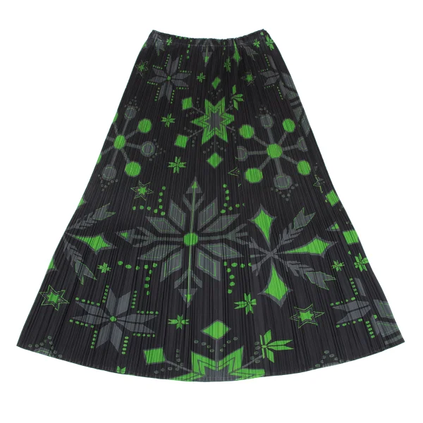 PLEATS PLEASE Snowflake Printed Skirt K-166627_008
