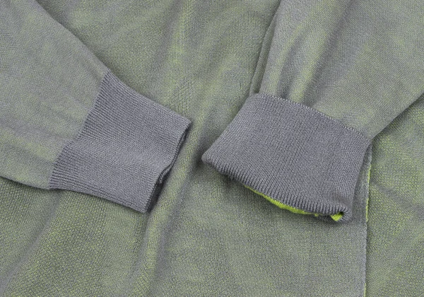 PLEATS PLEASE Jacquard Lined Draped Cardigan K-166634_008