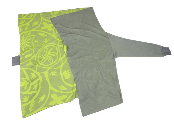 PLEATS PLEASE Jacquard Lined Draped Cardigan K-166634_010