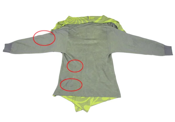 PLEATS PLEASE Jacquard Lined Draped Cardigan K-166634_014