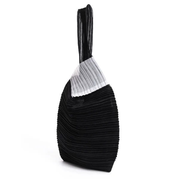 PLEATS PLEASE Bicolor Mini Bag Black,Grey  K-166636_001