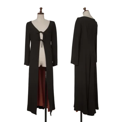 Sybilla Acetate Rayon Buttonless Long Cardigan