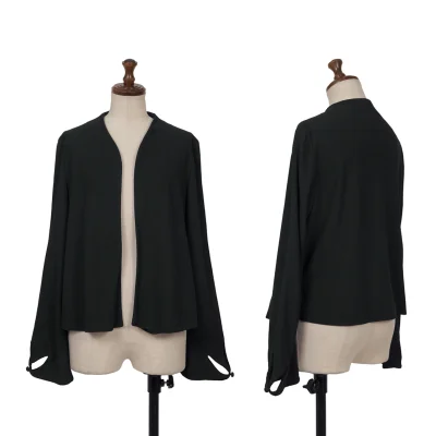 Sybilla Floral Cutting Sleeve Buttonless Cardigan