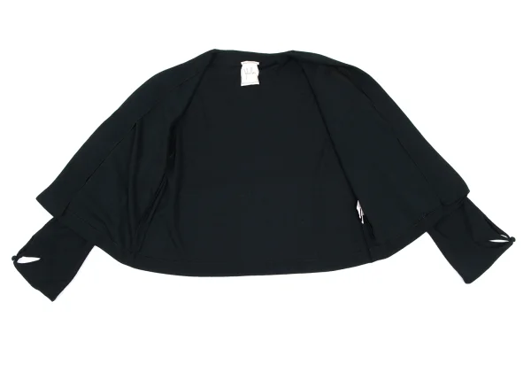 Sybilla Floral Cutting Sleeve Buttonless Cardigan K-166644_008