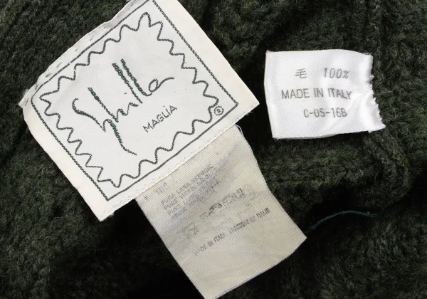 Sybilla Floral Embroidery Long Cable Knit Cardigan K-166645_018