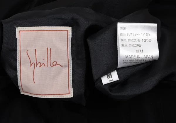 Sybilla Shiny Nep Zigzag Pleats Skirt K-166650_011