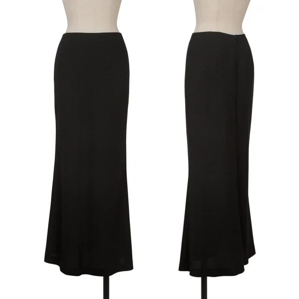 Sybilla Rayon Blend Flare Skirt Black M K-166651_001