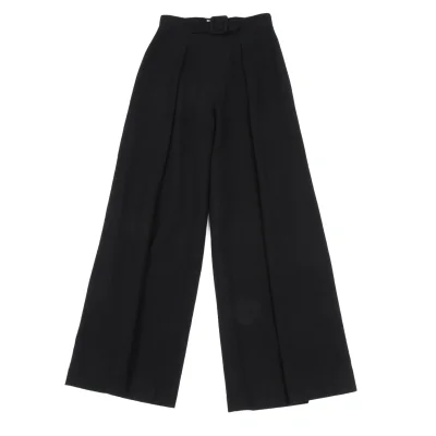 Sybilla Wool Belted Wide Pants