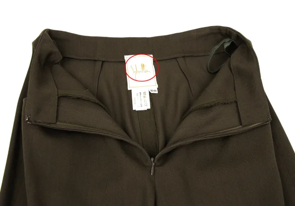 Sybilla Wool Blend Slash Pocket Wool Gabardine Pants K-166654_005