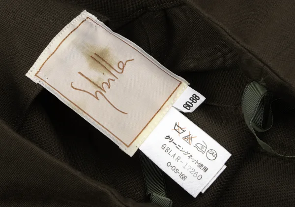 Sybilla Wool Blend Slash Pocket Wool Gabardine Pants K-166654_012