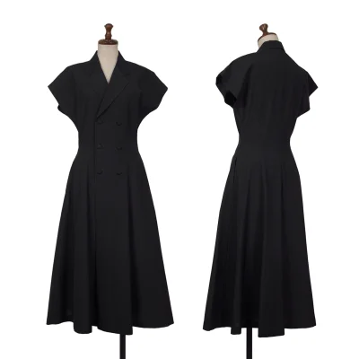 tricot COMME des GARCONS Poly Wool Double Button Pullover Dress