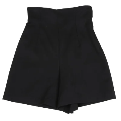 tricot COMME des GARCONS Wool Gabardine High Waist Shorts