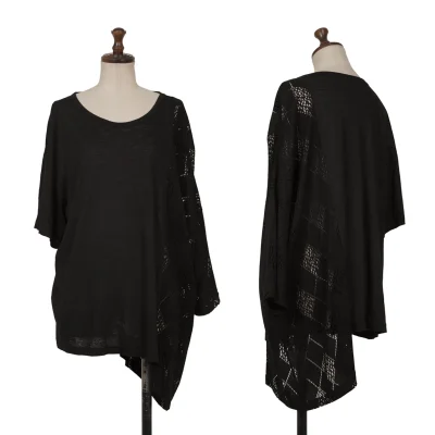 Y's Diamond Mesh Asymmetrical Top