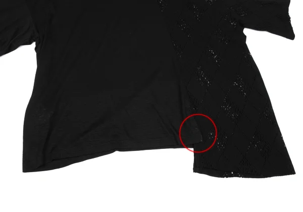 Y's Diamond Mesh Asymmetrical Top K-166660_008