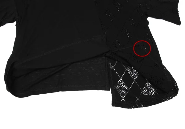 Y's Diamond Mesh Asymmetrical Top K-166660_011