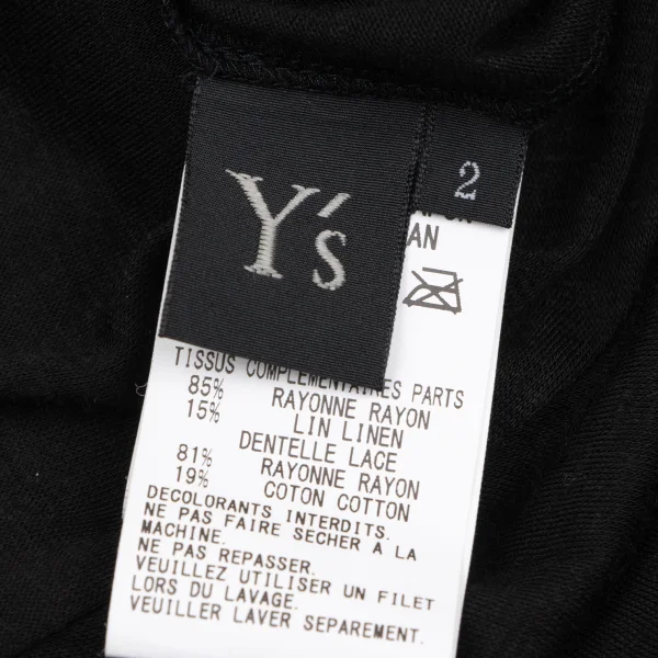 Y's Diamond Mesh Asymmetrical Top K-166660_018