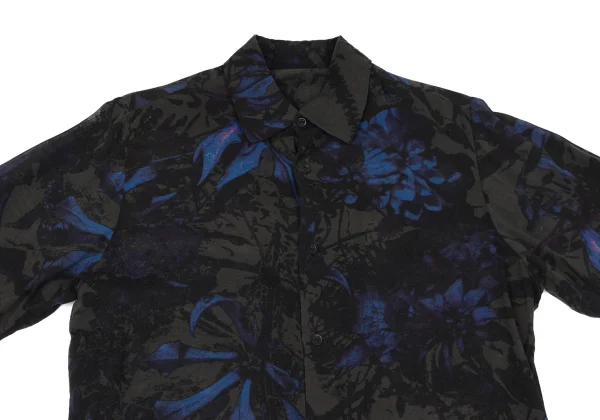 Y's Floral Print Double Front Button Blouse K-166662_003