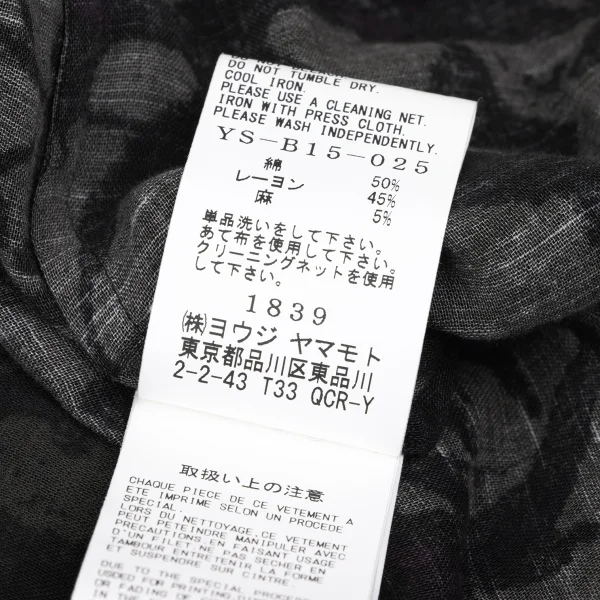 Y's Floral Print Double Front Button Blouse K-166662_017