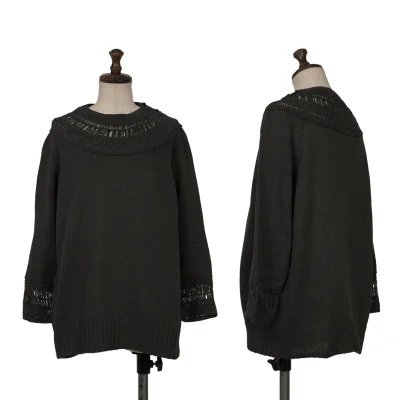 Y's Design Woven Knit Sweater