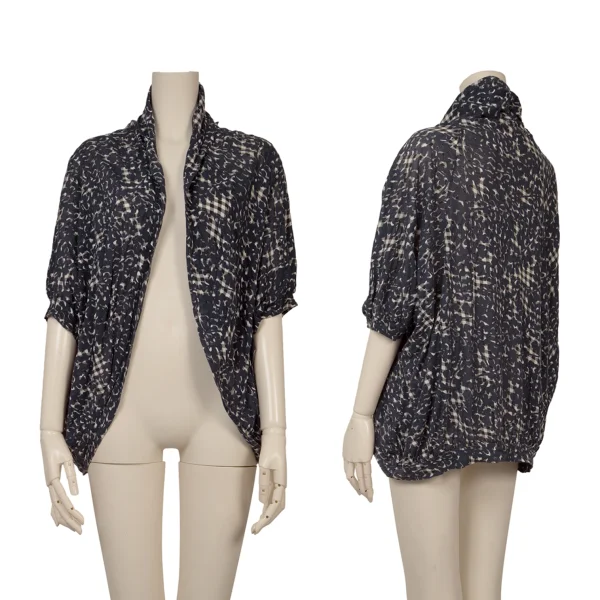 Y's Printed Bolero Navy,White,Black 2 K-166667_001