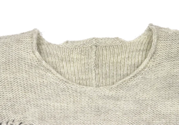 Y's Patch Design Long Knit Sweater K-166670_004