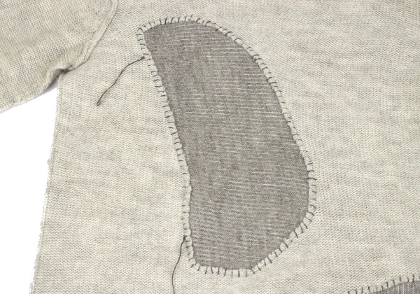 Y's Patch Design Long Knit Sweater K-166670_005