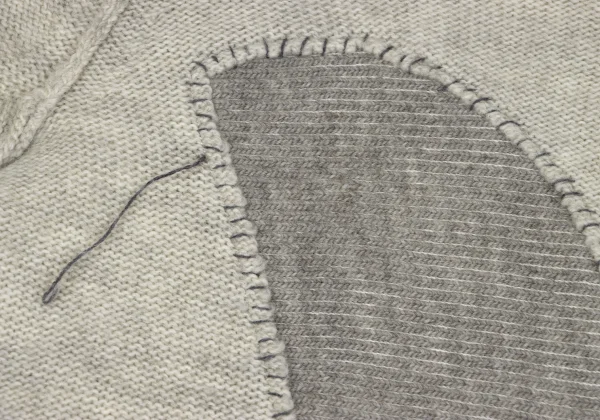 Y's Patch Design Long Knit Sweater K-166670_006