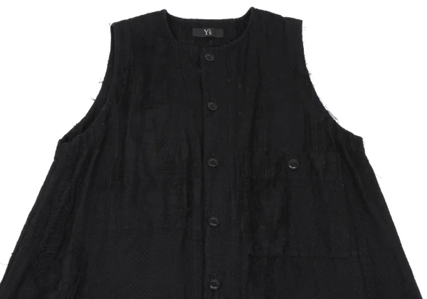 Y's Clash Stitch Design Sleeveless Dress K-166671_003