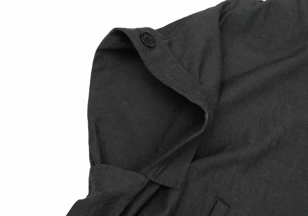 Y's Linen Blended Cotton Hooded Shirt Dress K-166672_010