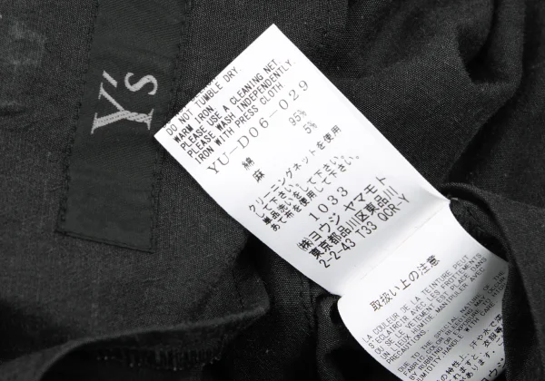 Y's Linen Blended Cotton Hooded Shirt Dress K-166672_018