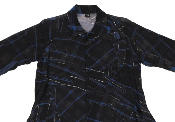 Y's Geometric Printed Shirt Dress K-166673_003