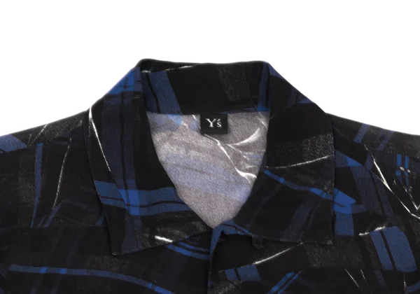 Y's Geometric Printed Shirt Dress K-166673_004