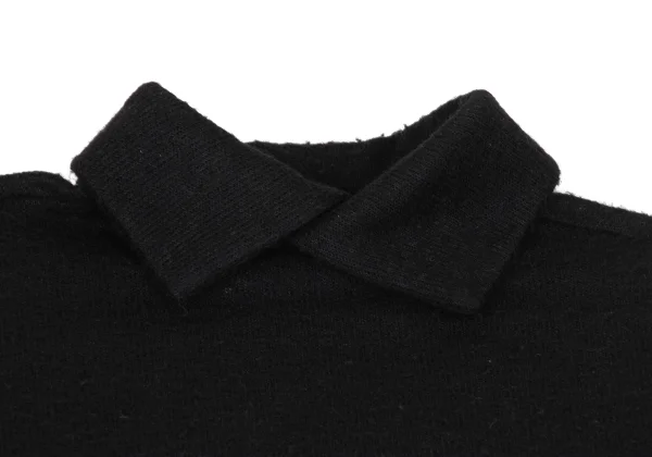 Y's Mohair Blend Collared Dolman Knit Dress K-166674_012